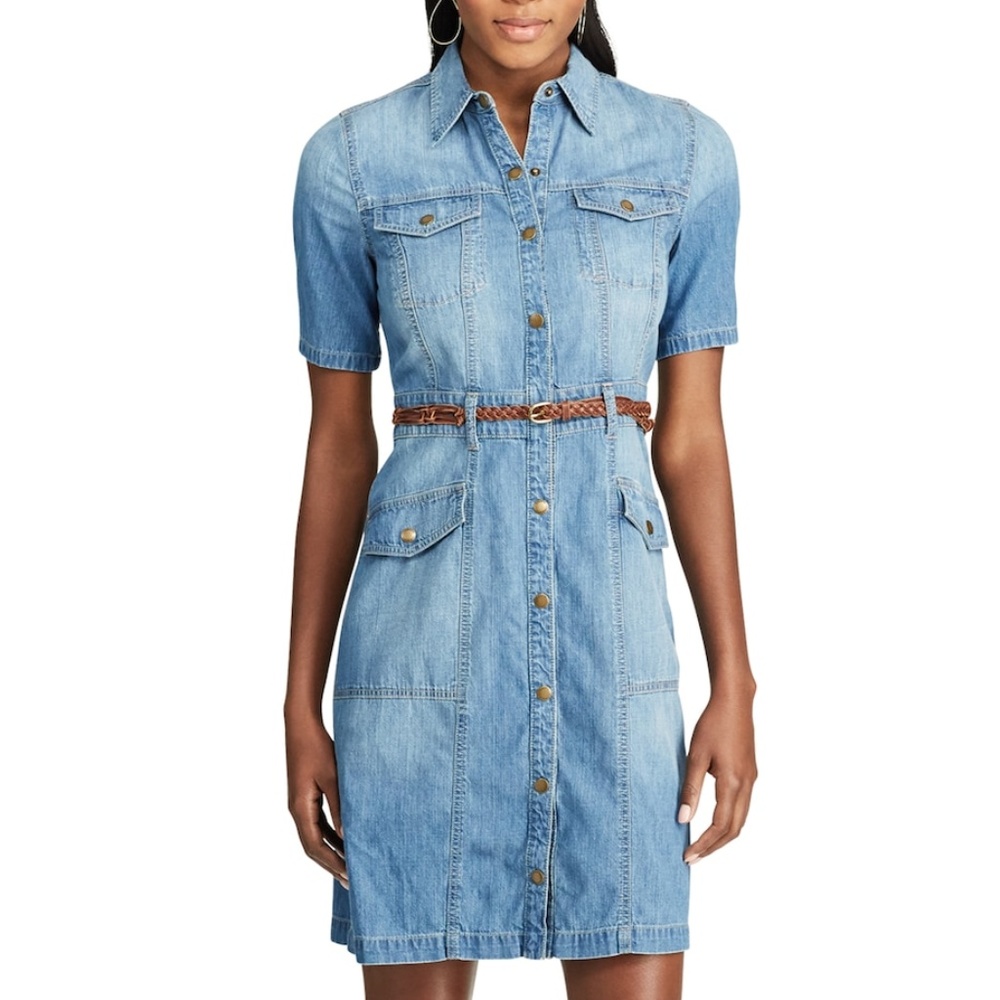 Chaps Denim Shirt Dress